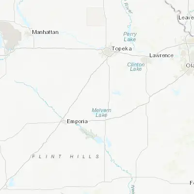Map showing location of Osage City (38.633900, -95.825820)