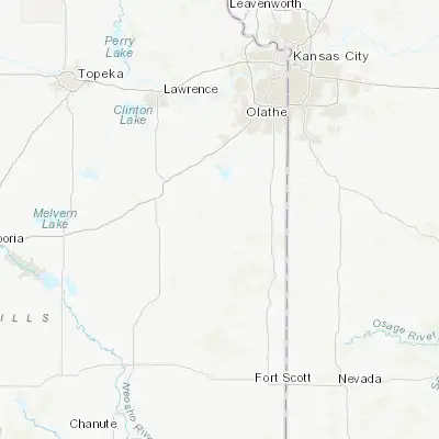 Map showing location of Osawatomie (38.497240, -94.950520)