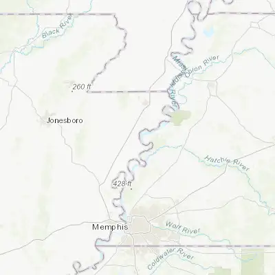 Map showing location of Osceola (35.705080, -89.969530)