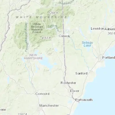Map showing location of Ossipee (43.685360, -71.116730)