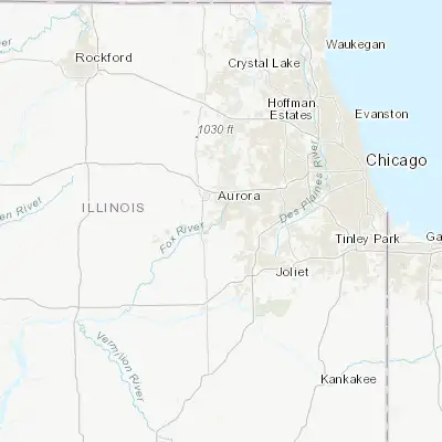 Map showing location of Oswego (41.682810, -88.351460)
