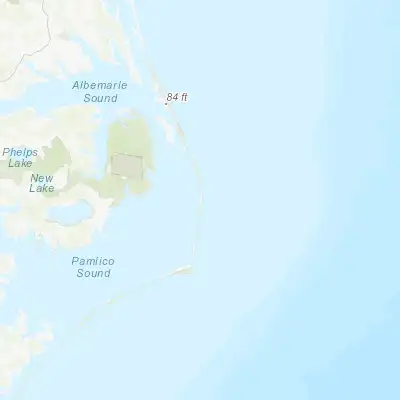 Map showing location of Outer Banks (35.566850, -75.468490)