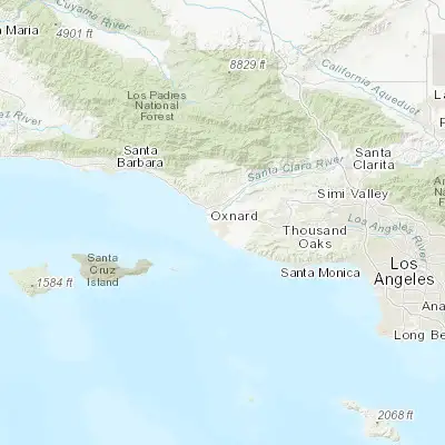 Map showing location of Oxnard (34.197500, -119.177050)