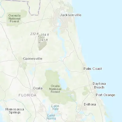 Map showing location of Palatka (29.648580, -81.637580)