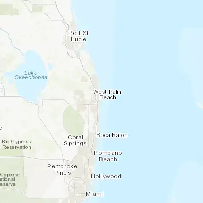 Map showing location of Palm Beach (26.705620, -80.036430)