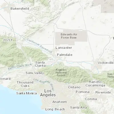 Map showing location of Palmdale (34.579430, -118.116460)