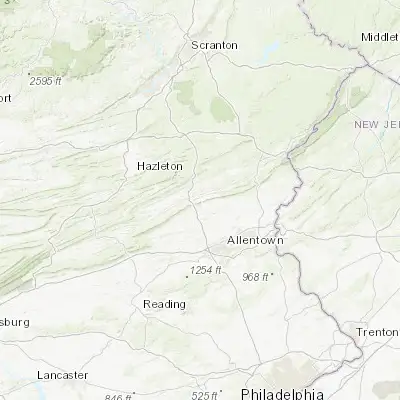 Map showing location of Palmerton (40.801400, -75.611900)