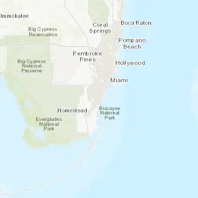 Map showing location of Palmetto Bay (25.621770, -80.324770)