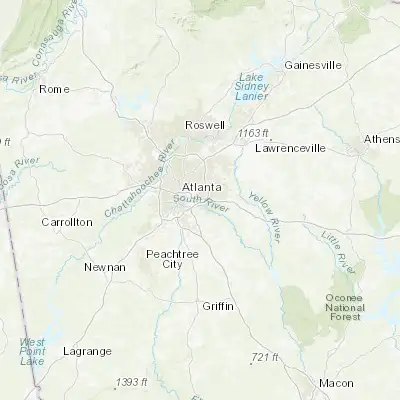 Map showing location of Panthersville (33.707330, -84.271870)