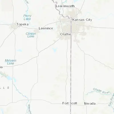 Map showing location of Paola (38.572240, -94.879130)