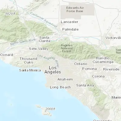 Map showing location of Pasadena (34.147780, -118.144520)