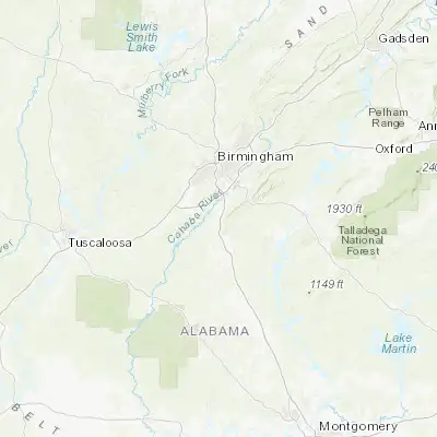 Map showing location of Pelham (33.285670, -86.809990)
