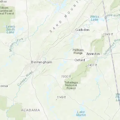 Map showing location of Pell City (33.586210, -86.286090)