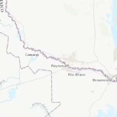 Map showing location of Penitas (26.230630, -98.444740)