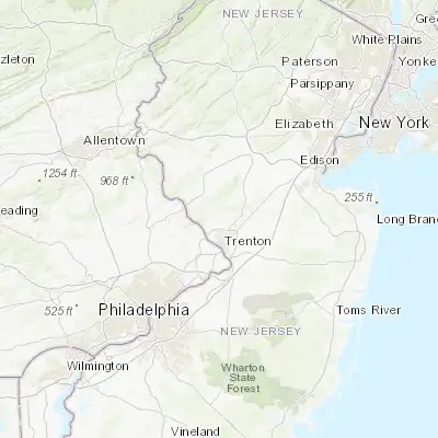 Map showing location of Pennington (40.328440, -74.790720)
