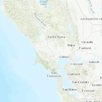 Map showing location of Petaluma (38.232420, -122.636650)
