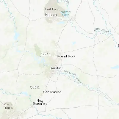 Map showing location of Pflugerville (30.439370, -97.620000)