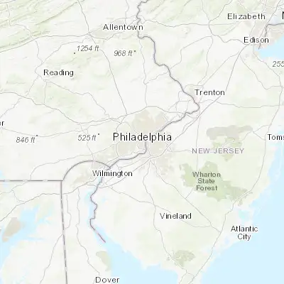 Map showing location of Philadelphia (39.952330, -75.163790)