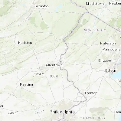 Map showing location of Phillipsburg (40.693710, -75.190180)