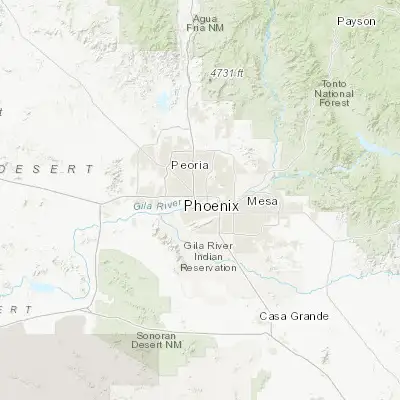 Map showing location of Phoenix (33.448380, -112.074040)