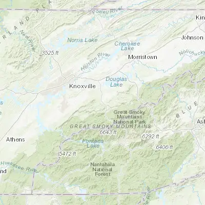 Map showing location of Pigeon Forge (35.788420, -83.554330)