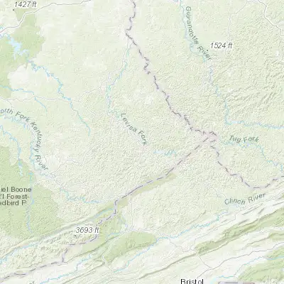 Map showing location of Pikeville (37.479270, -82.518760)