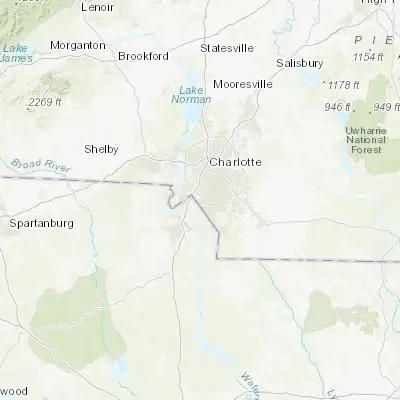 Map showing location of Pineville (35.083200, -80.892300)
