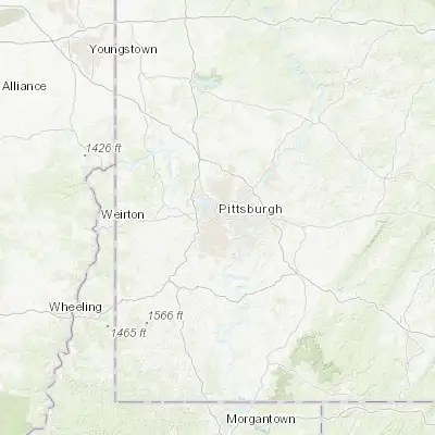 Map showing location of Pittsburgh (40.440620, -79.995890)