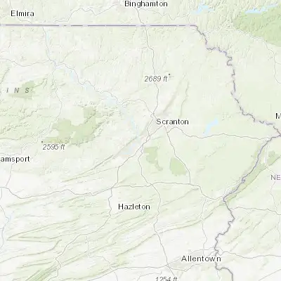 Map showing location of Pittston (41.325910, -75.789360)