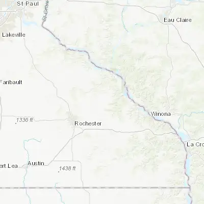 Map showing location of Plainview (44.164970, -92.171560)