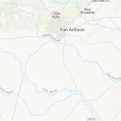 Map showing location of Pleasanton (28.967190, -98.478630)