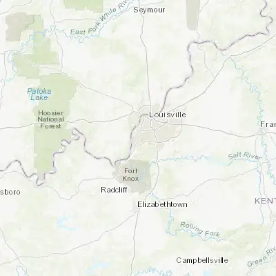 Map showing location of Pleasure Ridge Park (38.145350, -85.858300)