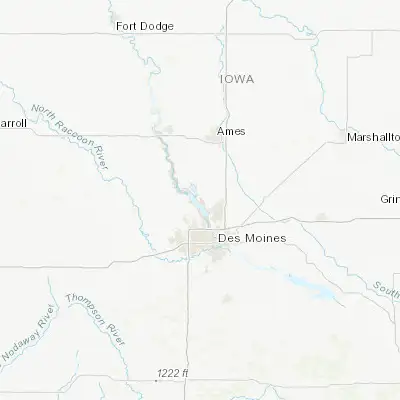 Map showing location of Polk City (41.771380, -93.713000)