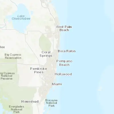 Map showing location of Pompano Beach Highlands (26.282860, -80.106990)