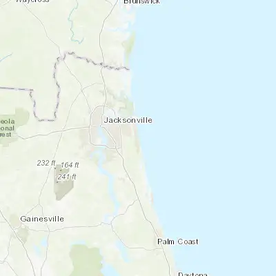Map showing location of Ponte Vedra Beach (30.239690, -81.385640)