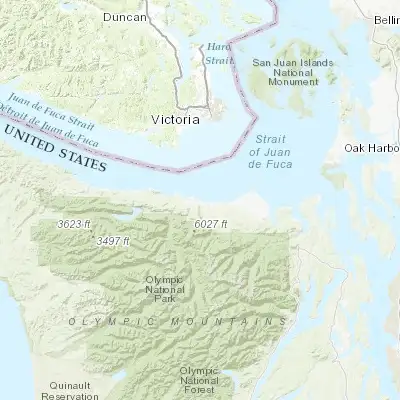 Map showing location of Port Angeles (48.118150, -123.430740)