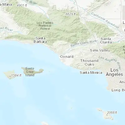Map showing location of Port Hueneme (34.147780, -119.195110)