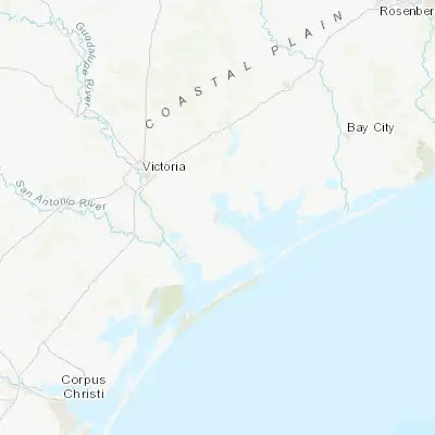 Map showing location of Port Lavaca (28.615000, -96.626090)