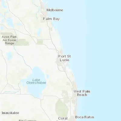 Map showing location of Port Saint Lucie (27.293930, -80.350330)
