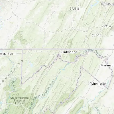 Map showing location of Potomac Park (39.611760, -78.805850)