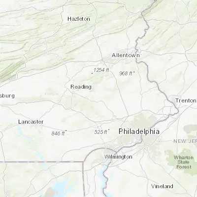 Map showing location of Pottsgrove (40.264820, -75.611850)