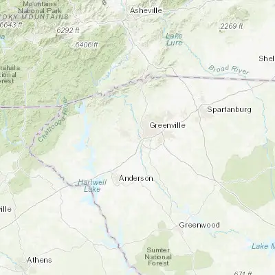 Map showing location of Powdersville (34.791780, -82.492910)