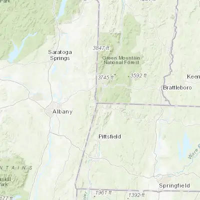 Map showing location of Pownal (42.765640, -73.235940)