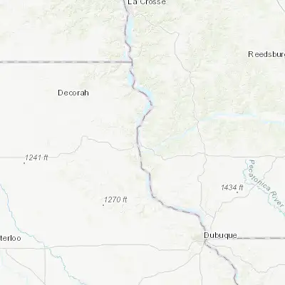 Map showing location of Prairie du Chien (43.051650, -91.141240)