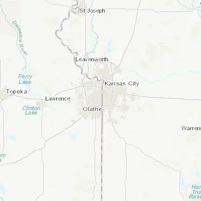 Map showing location of Prairie Village (38.991670, -94.633570)