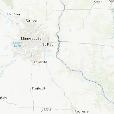 Map showing location of Prescott (44.748860, -92.802150)