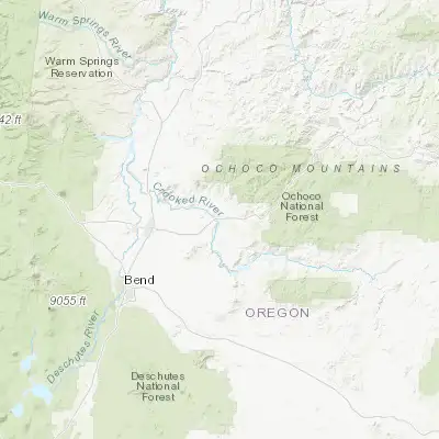 Map showing location of Prineville (44.299850, -120.834470)