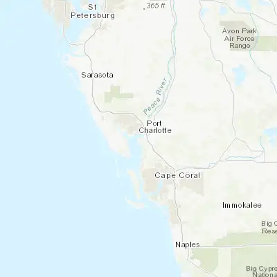 Map showing location of Punta Gorda Isles (26.917560, -82.078420)