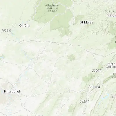 Map showing location of Punxsutawney (40.943680, -78.970870)