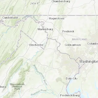 Map showing location of Purcellville (39.136770, -77.714720)